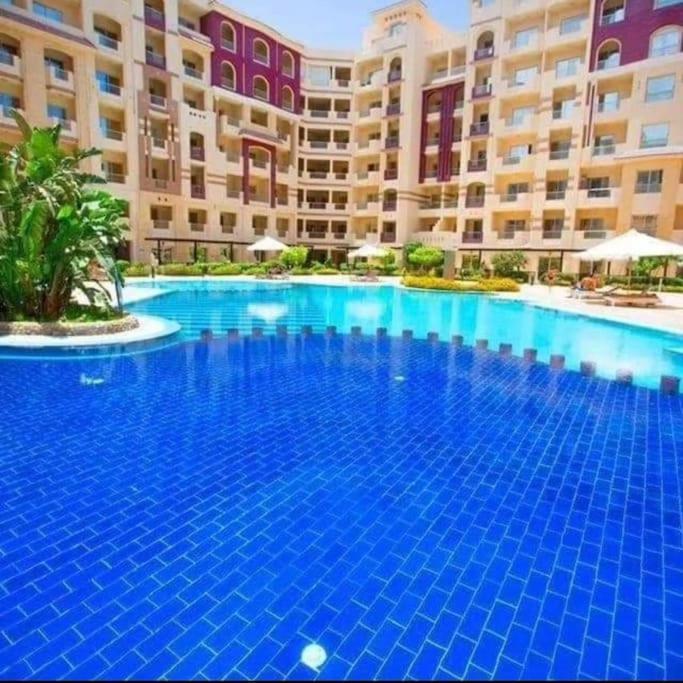 Sunny Studio With 3 Swimming Pools Florenza Hurghada Ngoại thất bức ảnh